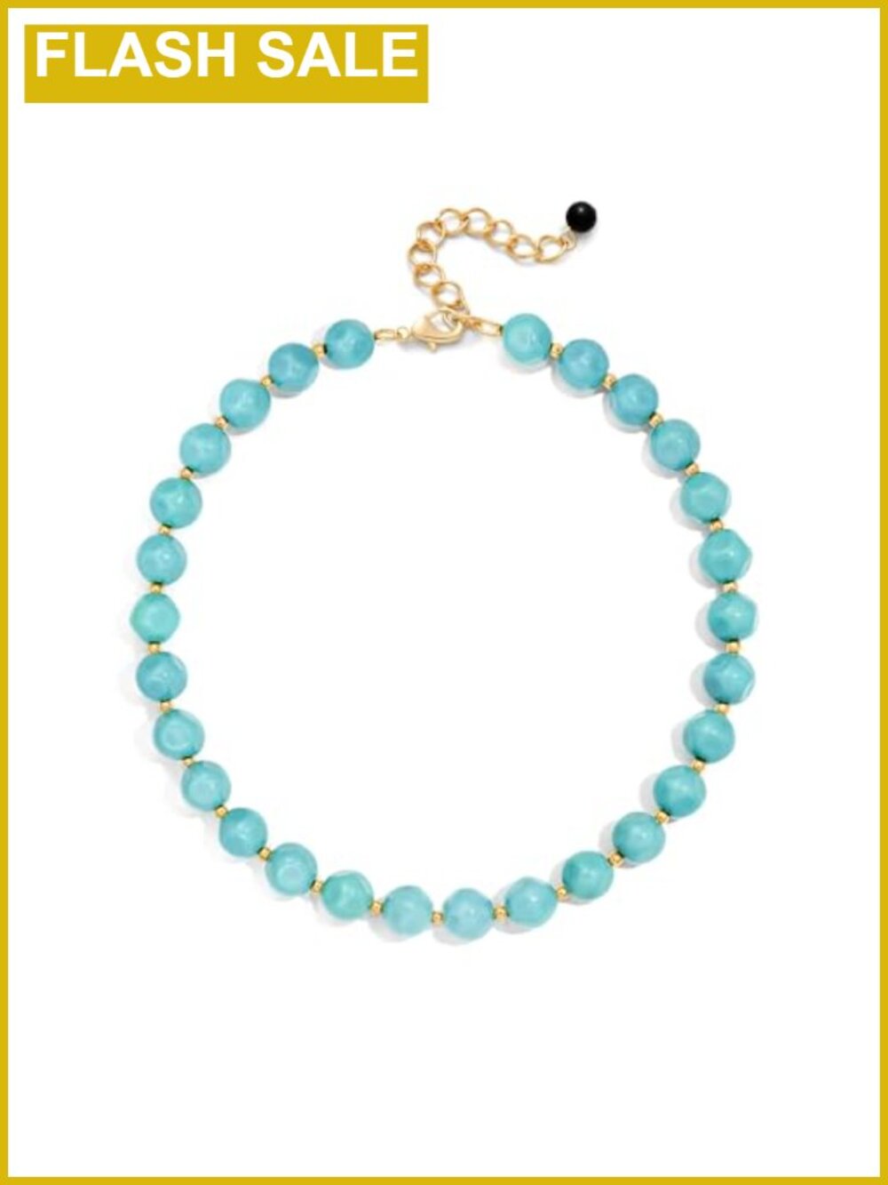Chunky Handmade Acrylic Resin Beaded Necklace Women Beach Jewelry